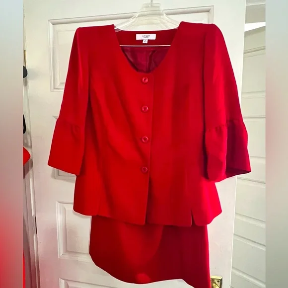 NWT Red Skirt Suit - Picture 1 of 4